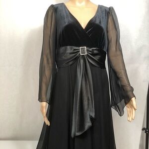 Coldwater Creek velvet evening dress, EUC